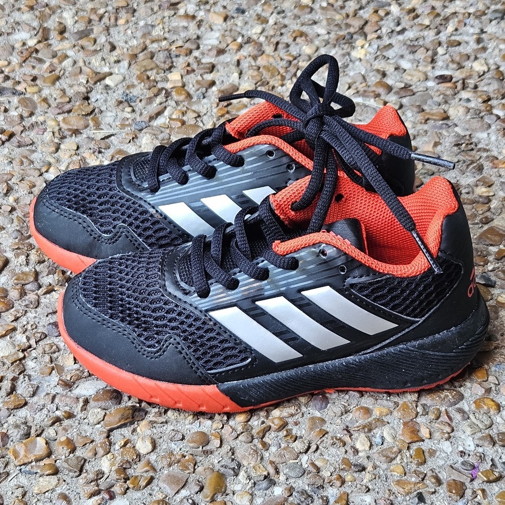 Adidas EcoOrthoLite Toddler Boys Size 11 Athletic Shoes Black Red Sneakers